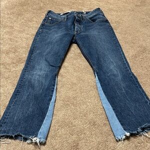 Pilcro Women's Boot Cut Jeans - Dark Blue and Light Blue